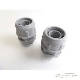   Kabelverschraubung mit Gegenmutter M20x15 Ø 16mm grau VPE: 2 Stück 