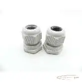   Kabelverschraubung mit Gegenmutter M25 x 15 mm Ø 18 mm VPE 2 Stk. 
