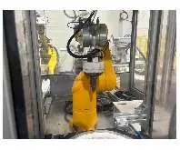  Industrieroboter Sandstrahlzelle mit Roboter Staubli TX60L 