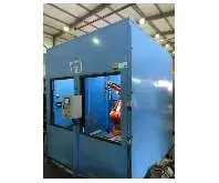  Schweißroboter 2-Stationen-Zelle mit ABB IRB 1400 Schweißroboter 