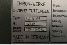 مركز المعالجة العمودي CHIRON FZ 12 WH الصورة على Industry-Pilot