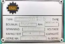 مكبس ثني هيدروليكي SIMAT PRM 30.135 الصورة على Industry-Pilot