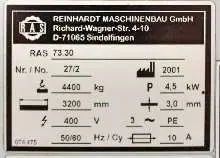 Листогиб с поворотной балкой RAS 73.30 фото на Industry-Pilot