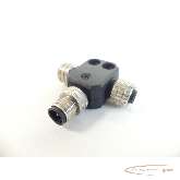   T-Stück Rundsteckverbinder mit 3 Anschlüsse M12 5-polig Bilder auf Industry-Pilot