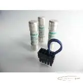   Mersen 3x FR1 0AM5 0V6 500V~ aM 6A + 25mm Crimp-Steckverbinder - ungebr. - Bilder auf Industry-Pilot