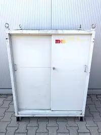  Шкаф с перфорированными стенками Werkzeugschrank Weiß mit Ringschrauben und Schlüssel фото на Industry-Pilot