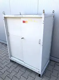 Шкаф с перфорированными стенками Werkzeugschrank Weiß mit Ringschrauben und Schlüssel фото на Industry-Pilot