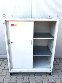 Шкаф с перфорированными стенками Werkzeugschrank Weiß mit Ringschrauben und Schlüssel фото на Industry-Pilot