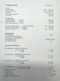 Bearbeitungszentrum - Vertikal Vertikalbearbeitungszentrum - EUMACH MC 1050 P guter Zustand