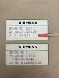  Siemens SINUMERIK 840C Zentralgerät 6FC5100-0AA01-0AA1 фото на Industry-Pilot