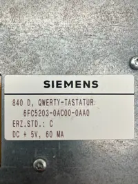  Siemens QWERTY-Tastatur 840D 6FC5203-0AC00-0AA0 الصورة على Industry-Pilot
