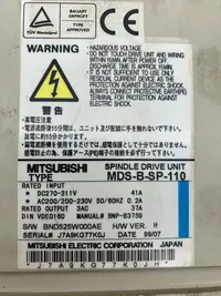  Spindelantrieb Mitsubishi MDS-B-SP-110 guter Zustand