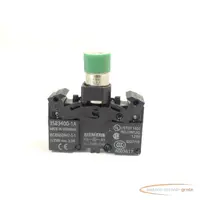   Siemens 3SB3400-1A Lampenfassung + LED-Lampe grün 24V 