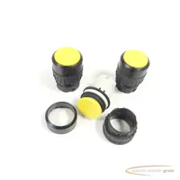   Drucktaster gelb rund mit schwarzem Ring innen Ø 22mm VPE 3 Stück 