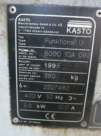 Bandsäge Kasto Funktional U guter Zustand