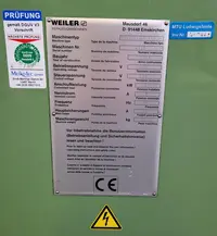 Leit- und Zugspindeldrehmaschine Unbekannt/Unknown WEILER Praktikant 160 B guter Zustand