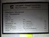 Abkantpresse - hydraulisch TRUMPF-PRIMETZHOFER TrumaBend BAH 200/4 guter Zustand