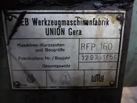 Plattenbohrwerk - Horizontal UNION BFP 160 guter Zustand