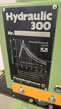 Lochstanzmaschinen Peddinghaus Hydraulic 300 guter Zustand