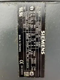 Synchronservomotor Permanent-Magnet-Motor Siemens 1FT6086-1AF71-4AH1 guter Zustand