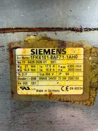 Synchronservomotor Servomotor Siemens 1FK6101-8AF71-1AH0 guter Zustand
