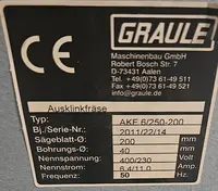 Ausklinkfräse für Fensterbau Graule AKF 6-250-200 guter Zustand