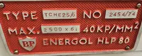 Tafelschere - hydraulisch Fasti 509-25-6 guter Zustand