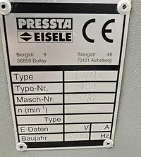 Kopierfräsmaschine Pressta Eisele Panto 100 guter Zustand