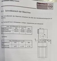Kaltkreissäge Behringer VMS 350 PV guter Zustand