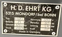 Biegemaschine horizontal Ehrt EB 20 guter Zustand