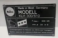 Lochstanzmaschinen Mubea KLH 300 guter Zustand