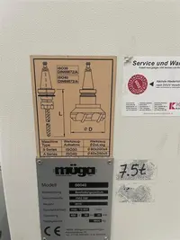 Bearbeitungszentrum - Vertikal M&Uuml;GA Werkzeugmaschinen GmbH S6040 guter Zustand