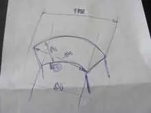   Kurvenband 70° Bandbreite 840 mm, mit Antrieb  