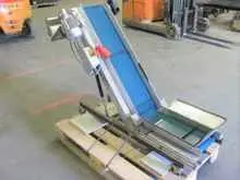 L Förderban Schuma 500x1000x300 mm breit, mit Stollen, 380 V mit Separator guter Zustand