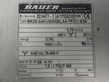  Bauer BK20-54HUW/D08LA4-TF/C1-K35 Getriebemotor Elektromotor Drehstrom 400V фото на Industry-Pilot