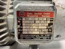 Gebr. Becker KD80A-4 Elektromotor Getriebemotor Motor 1410 rpm 0,55 kW фото на Industry-Pilot