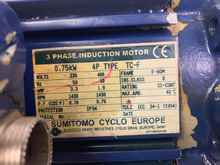  Sumitomo CWVM1 Elektromotor Getriebemotor Motor 1395 rpm 0,75 kW фото на Industry-Pilot