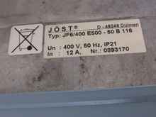 Частотный преобразователь Jöst JF6/400 E500 - 50 B 116 Frequenzumrichter Inverter 400 V 12 A фото на Industry-Pilot