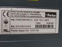 Частотный преобразователь Parker Compax 3 C3S038V4F11 I20 T11 M00 Servodrive AC Servo Drive фото на Industry-Pilot