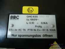 Schutzschalter BBC GHG 635 0002 Motorschutzschalter Schutzschalter Schalter 0,10-0,16 A Bilder auf Industry-Pilot