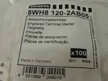 Protect switch 100x Stück Siemens 8WH8120-2AB05 Schilder Größe ZB5 Nr. 1-10 photo on Industry-Pilot