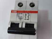 Protect switch 2 x ABB S201-C2NA 2CD S251 103 R0024 Sicherungsautomat Leistungsschutzschalter photo on Industry-Pilot