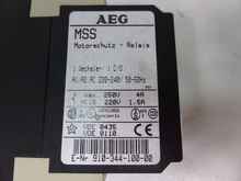 Protect switch AEG MSS Motorschutz Relais 250V 4A E Nr. 91034410000 photo on Industry-Pilot